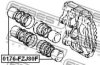 FEBEST 0176-FZJ80F Piston, brake caliper